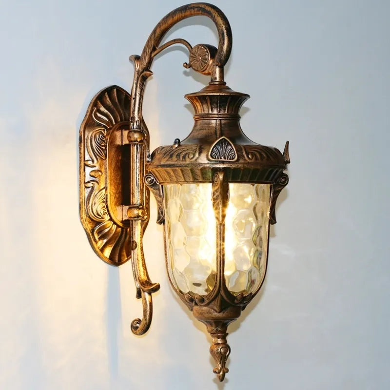 Europe Outdoor Wall Lamp - American Style Retro Exterior Light, Waterproof Garden Lighting