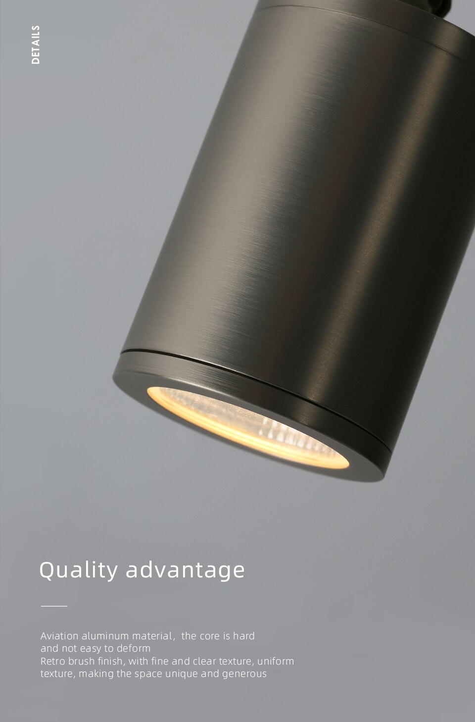 Ella's LED Ceiling Spotlight in Nickel - 7W CRI97 with Flicker-Free Design and Rotational Accent