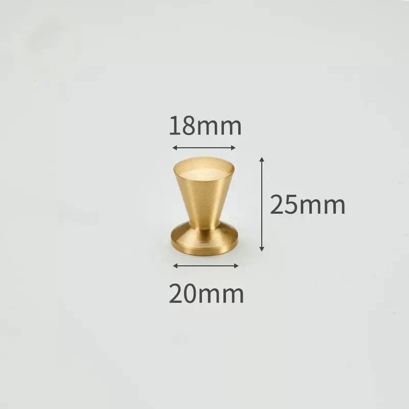 Modern Simple Solid Brass Cabinet Knobs – Wardrobe Handles and Kitchen Pulls