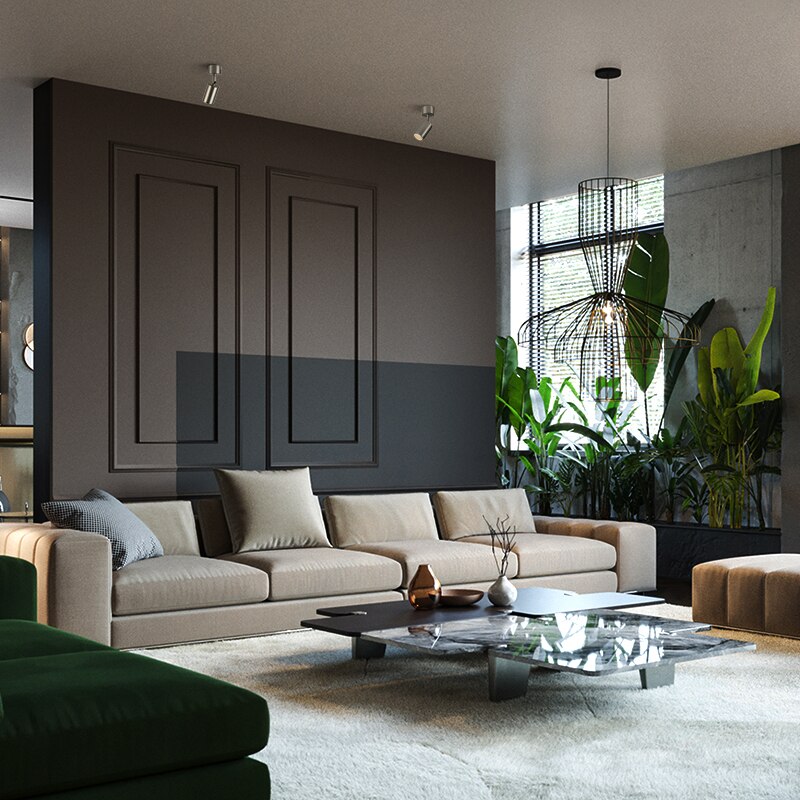 Ella's LED Ceiling Spotlight in Nickel - 7W CRI97 with Flicker-Free Design and Rotational Accent