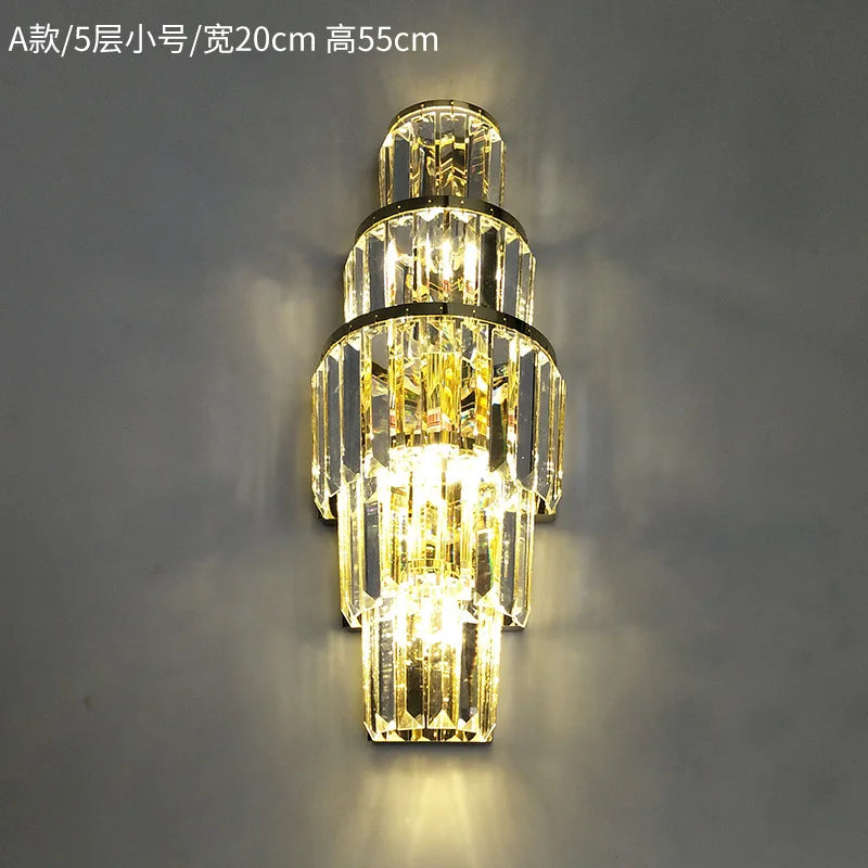 Avery's Crystal LED Wall Lamp - Simple Elegance for Your Living Spaces