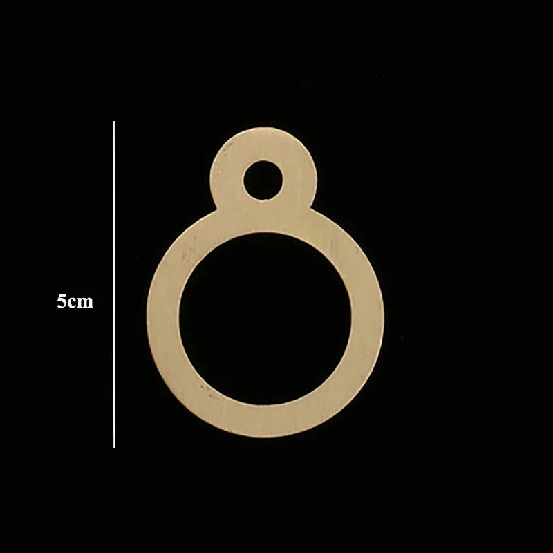 Golden Brass Door Numbers – Custom Decorative Wall Figures for Villas, Hotels, and Dormitories (5cm/7cm)
