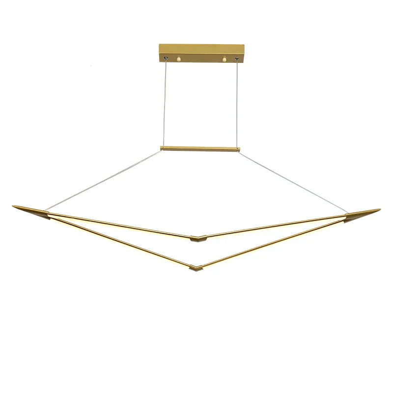 Contemporary RC+Dimmable Chandelier - Perfect for Living Rooms, Dining Rooms, and Kitchens in Black, White, or Gold Finish