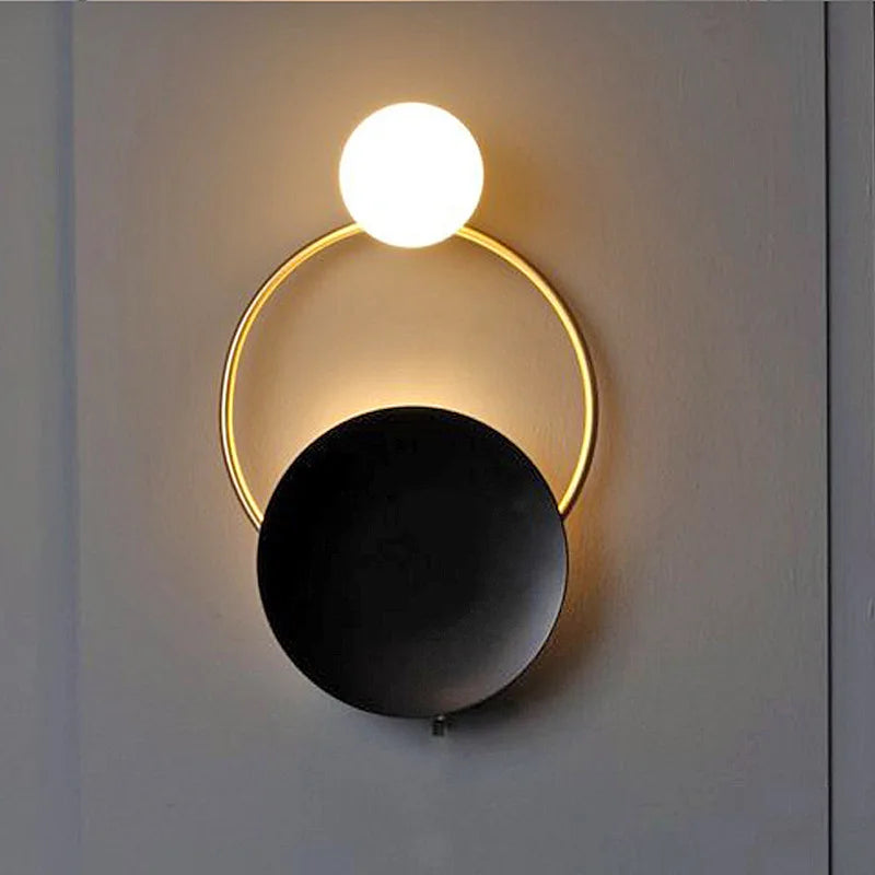 Hot Sale Modern LED Wall Lamp - Nordic Glass Ball Sconce Lighting Fixture for Bedside, Bedroom, Living Room, and Indoor Decor with G4 Lights