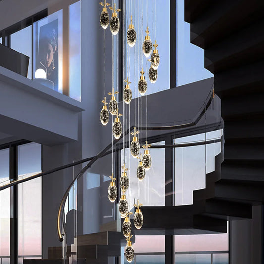 Elegant Round Crystal Pendant Lights - Illuminate Your Living, Dining, and Bedroom Spaces with Modern Elegance
