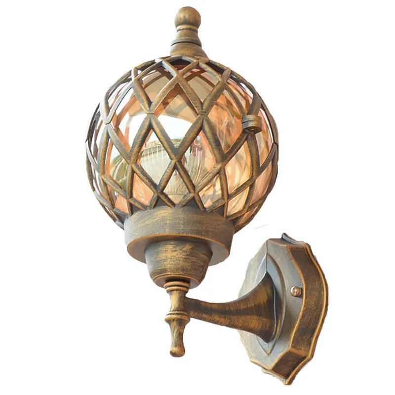 Outdoor Wall Lamp - Retro Design, Waterproof, Ideal for Balconies, Gardens, Villas, and Exterior Decor