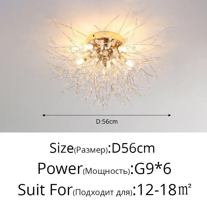 Nordic Modern LED Chandelier - Stylish Firefly Lighting for Living, Dining, and Bedroom