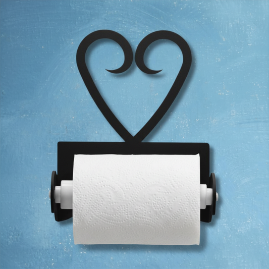 Heart-Shaped Bathroom Toilet Paper Holder