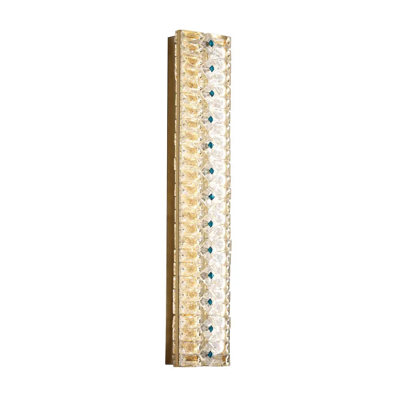 Emma's - Crystal Wall Lamp Light Luxury Strip Decoration TV Drama Background  Lamp Living Room Bedroom Bedside Corridor Aisle  Lamp