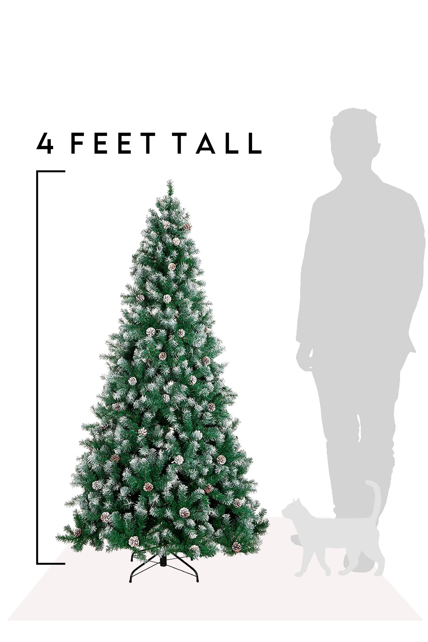 Frosted Oregon Fir with Snow Dusted Pine Cones