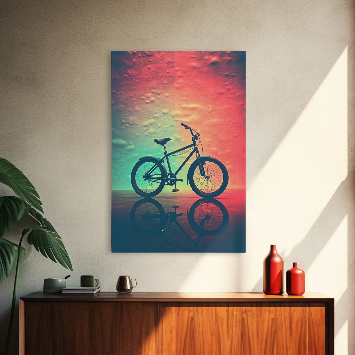 Retro 1980s Bike Canvas Print, Bicycle Art, Framed Wall Art, Fine Art Photography Print, Retro Inspired Wall Decor, Man Cave Art, Office Art