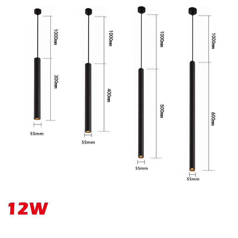 Ella's Nordic Long Tube Pendant Lights