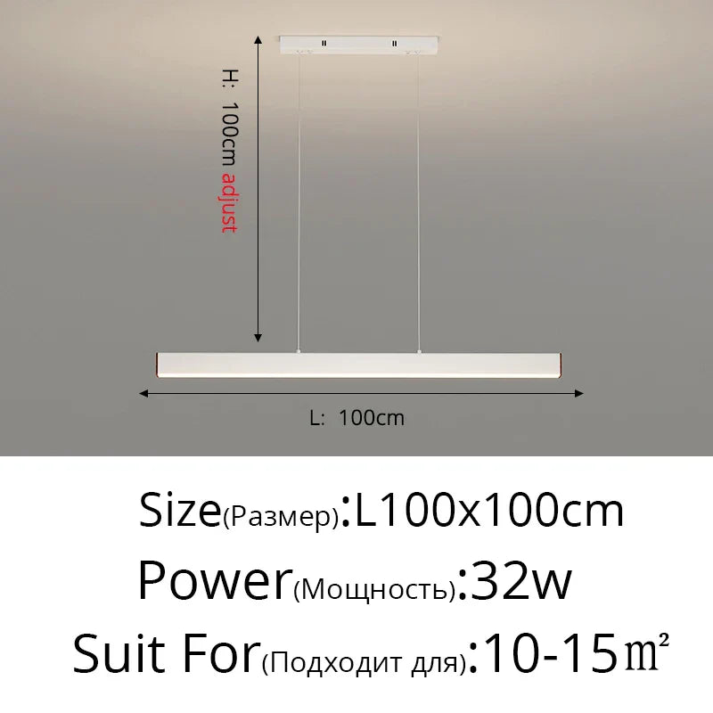 Contemporary LED Chandelier - Minimalist Elegance for Home Villas, Living Rooms, Bedrooms, Dining Rooms, and Studies