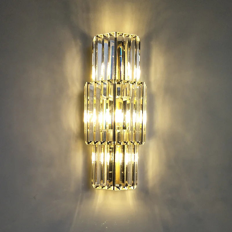 Avery's Crystal LED Wall Lamp - Simple Elegance for Your Living Spaces