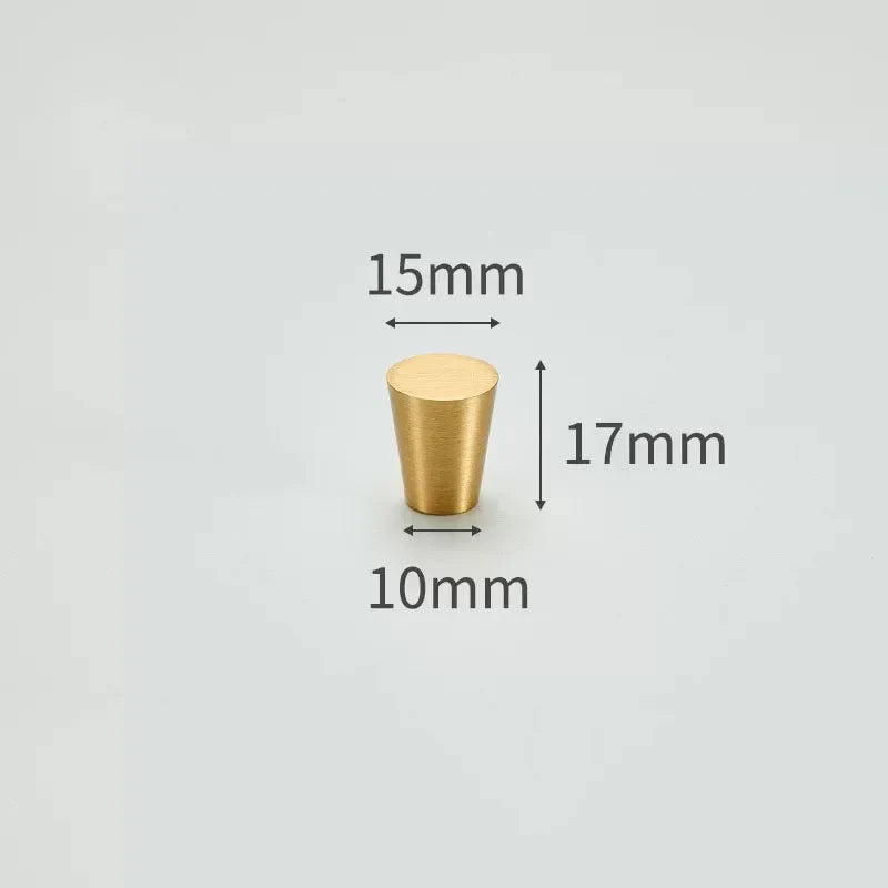 Modern Simple Solid Brass Cabinet Knobs – Wardrobe Handles and Kitchen Pulls