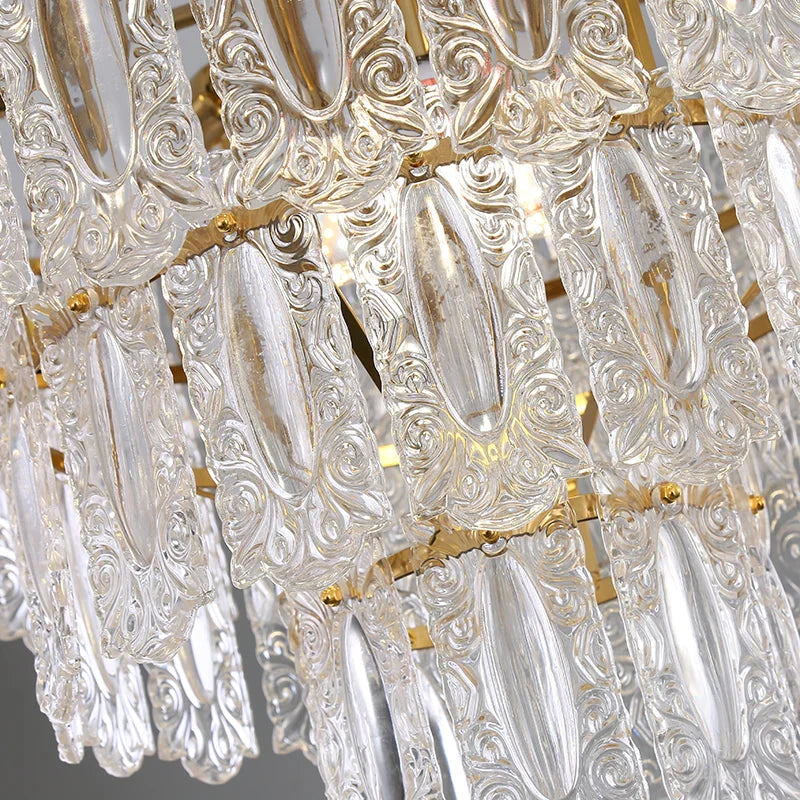 Elegant Post-Modern Glass Chandelier - A Personality Creative High-End Addition for Living Rooms, Dining Rooms, and Bedrooms