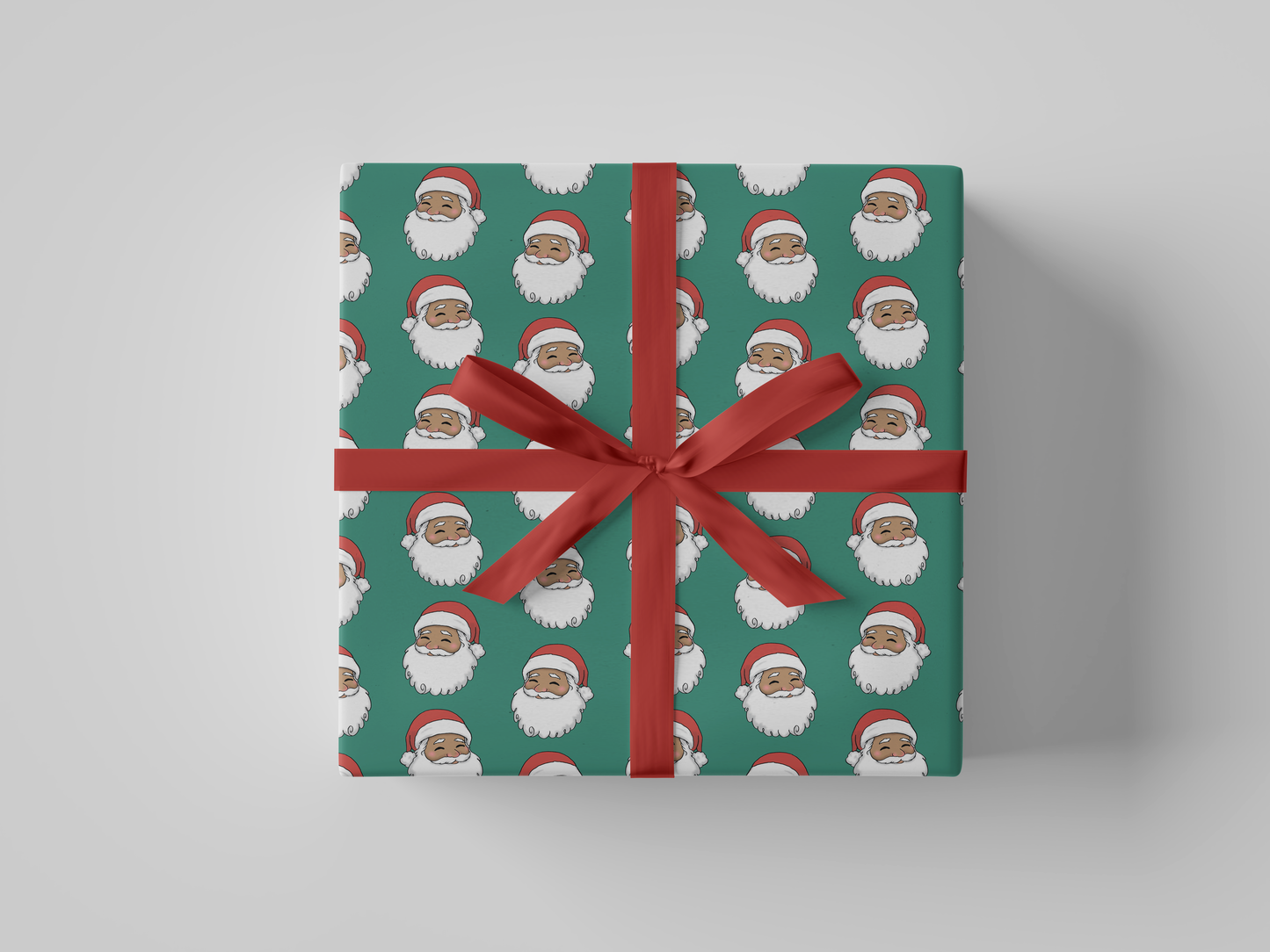Holly Jolly Santa Gift Wrap