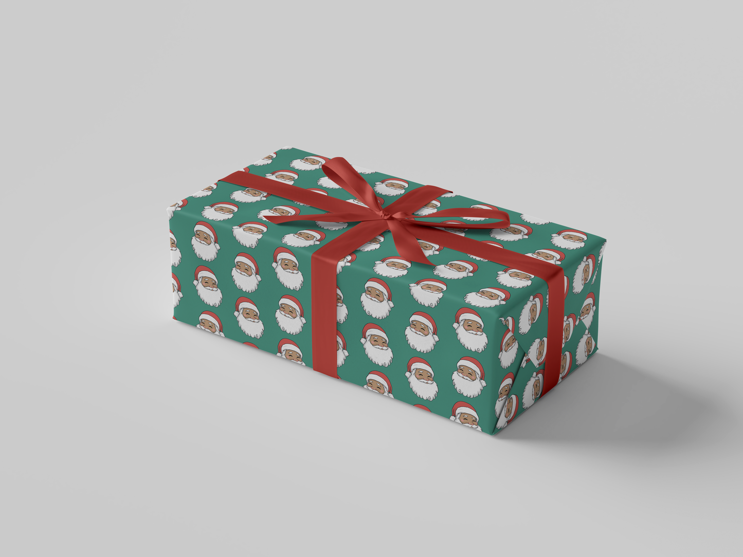Holly Jolly Santa Gift Wrap