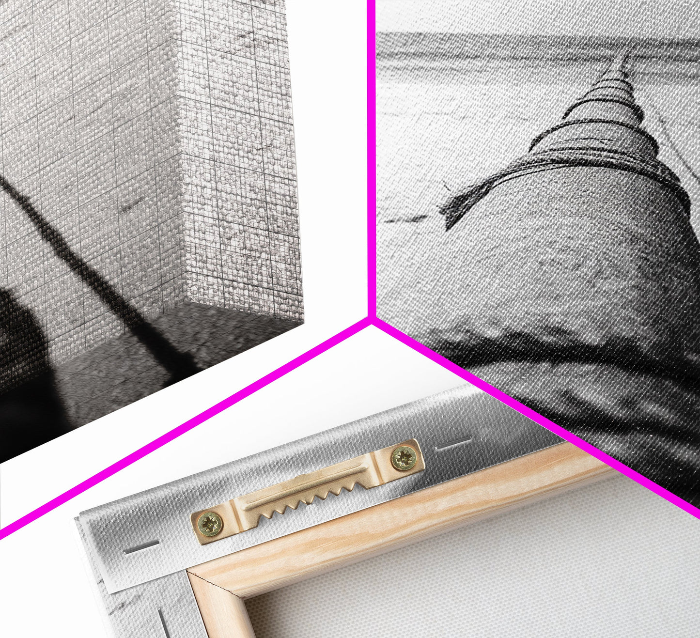 Nautical Rope, Ocean Line, Endless Beach, Maritime Horizon, Canvas Print, Minimalist Wall Art, Modern Coastal Decor, Entryway Beach Art