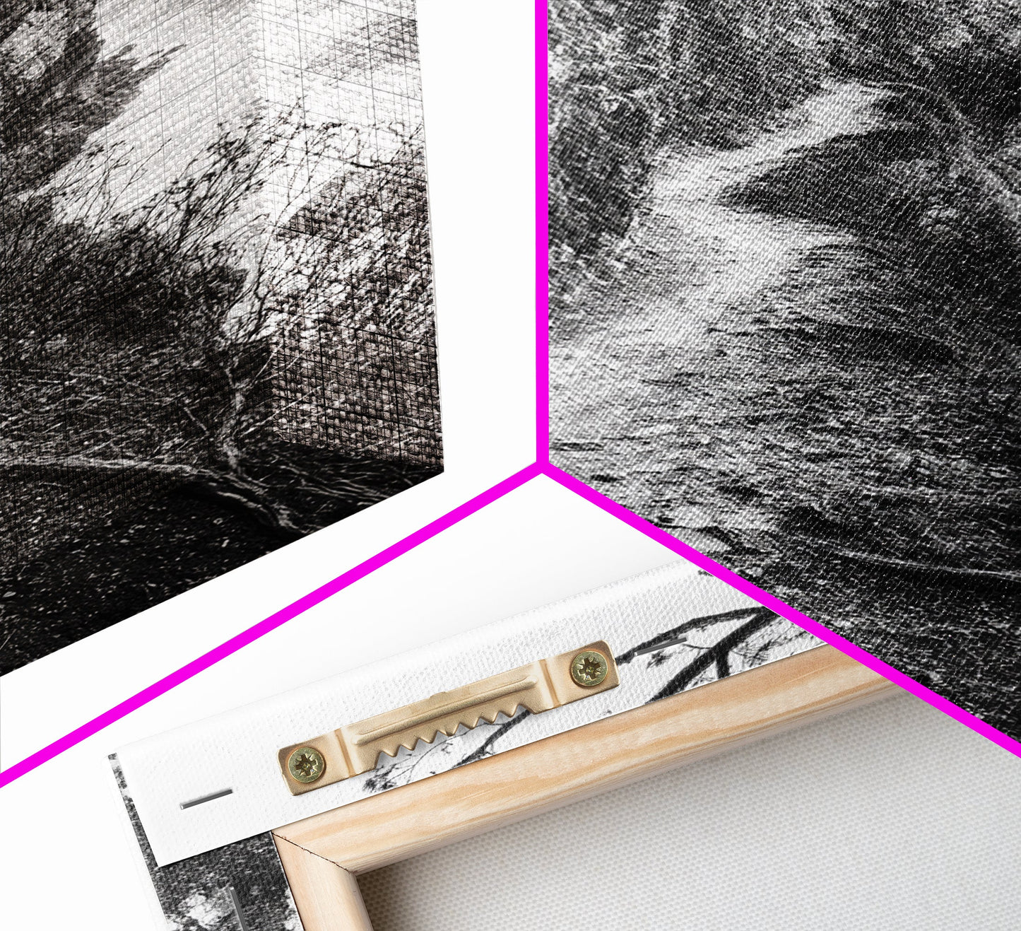 Cliffside Trail, Seaside Path, Coastal Adventure, Outdoor Photography, Framed Canvas Print, Cabin Nature Lover Wall Art, Bedroom Wall Art