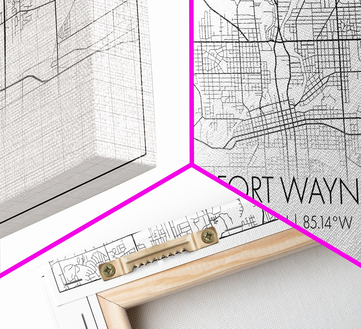 Fort Wayne Map, Nevada Map, Map Art, Minimalist Art, Wall Art, Canvas Art, Moving Gifts, Pool Room Décor, Bar Wall Art, Rustic Home Décor