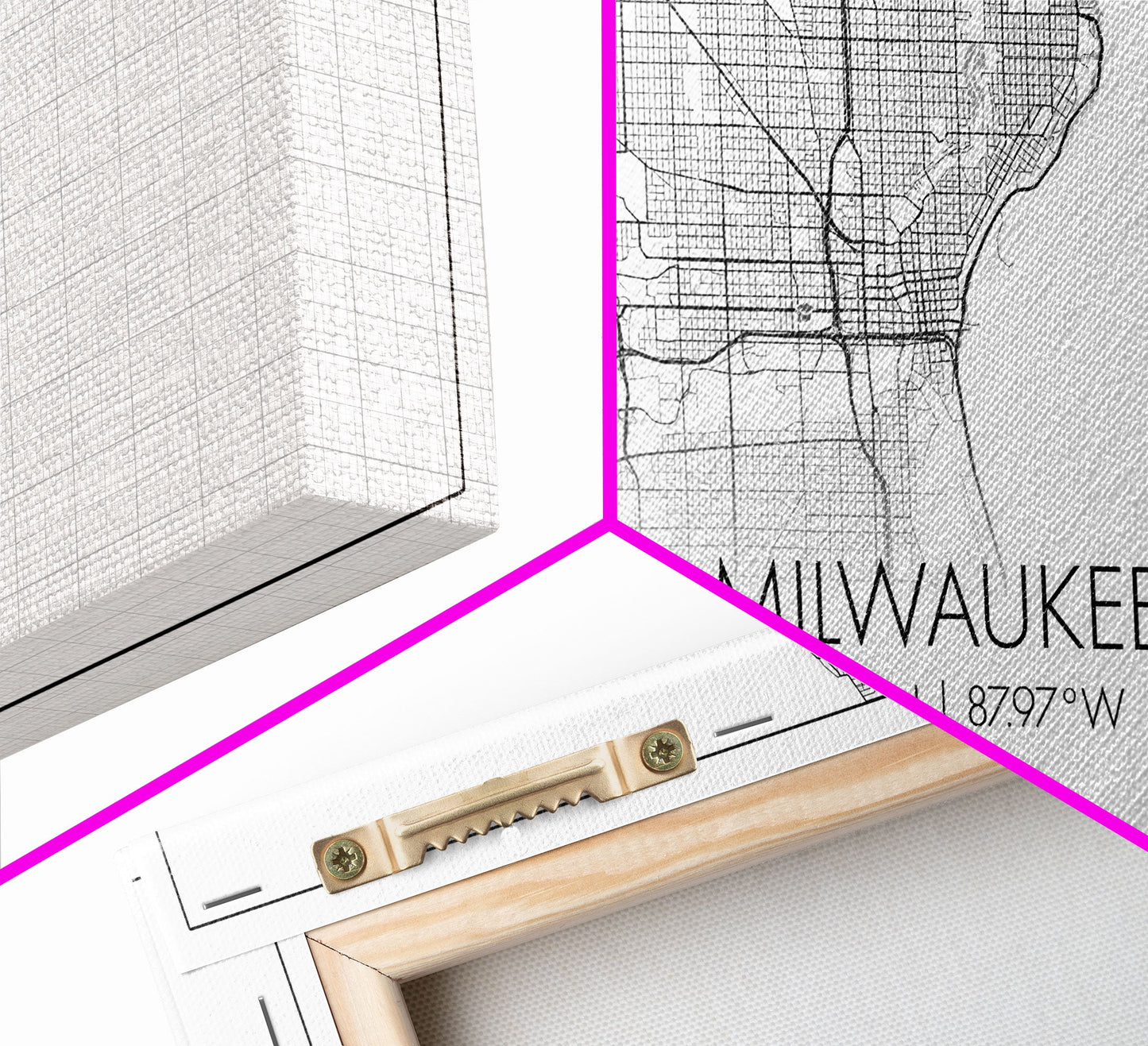 Milwaukee City Map, Wisconsin Map, Map Art, Minimalist Wall Art, Wall Art, Canvas Art, Country Home Art, Girl Room Décor, College Décor