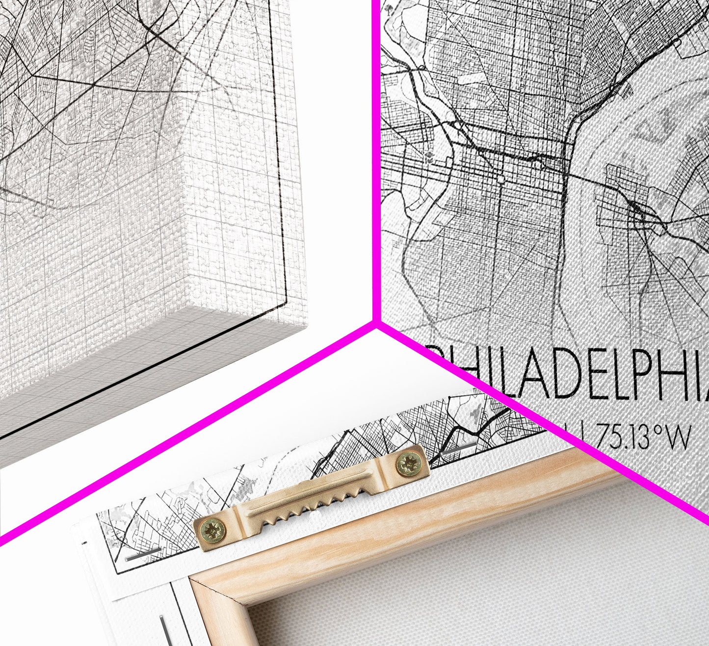 Philadelphia City Map, Pennsylvania Art, Map Print, Minimalist Wall Art, Wall Art, Canvas Art, Gift For The Home, Bedroom Wall Art, Office