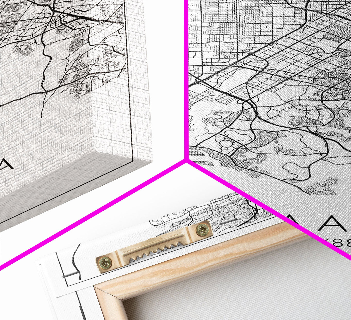 Santa Ana Street Map, California Map, City Map Print, Minimalist Art, Wall Art, Canvas Print, Living Room Décor, Adventure Gifts, Travel Art