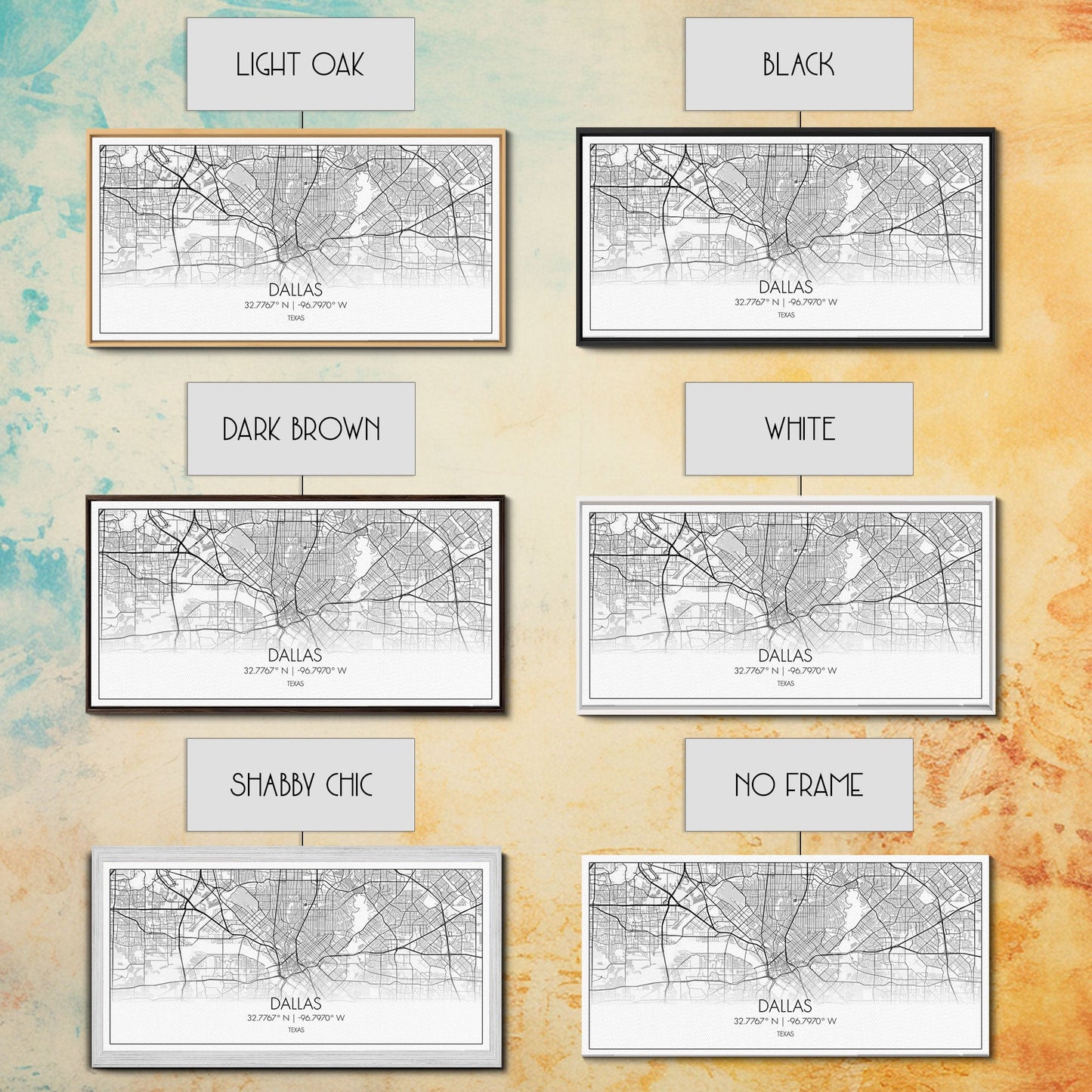 Dallas Street Map, Texas Map, Map Print, Minimalist Art, Wall Art, Canvas Art, Patriotic Décor, Boys Room Décor, Tiny House Gift, Home Décor