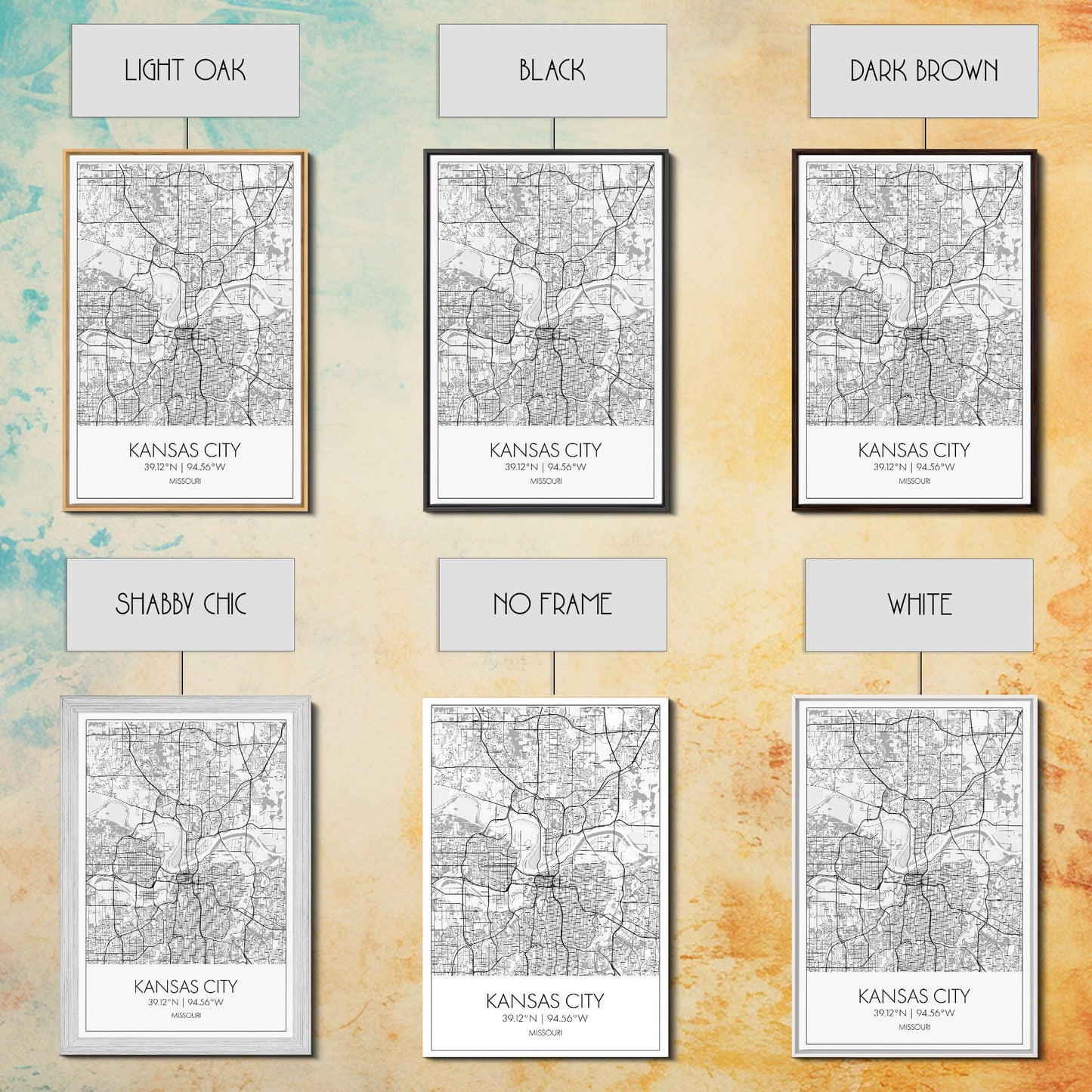 Kansas City Street Map, Missouri Map, City Map Art, Modern Wall Art, Wall Art, Canvas Print, Birthday Gift, Master Bedroom, Travel Wall Art
