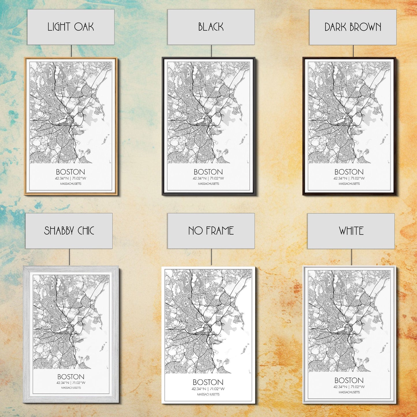 Boston Street Map, Massachusetts Map, City Map Art, Modern Art, Wall Art, Canvas Print, Wall Art For Bedroom, Gifts For Him, Travel Décor
