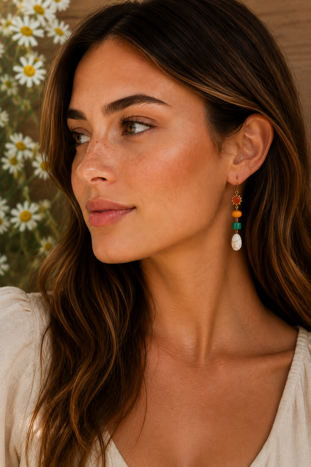 Beautiful Colorful Drop Earrings