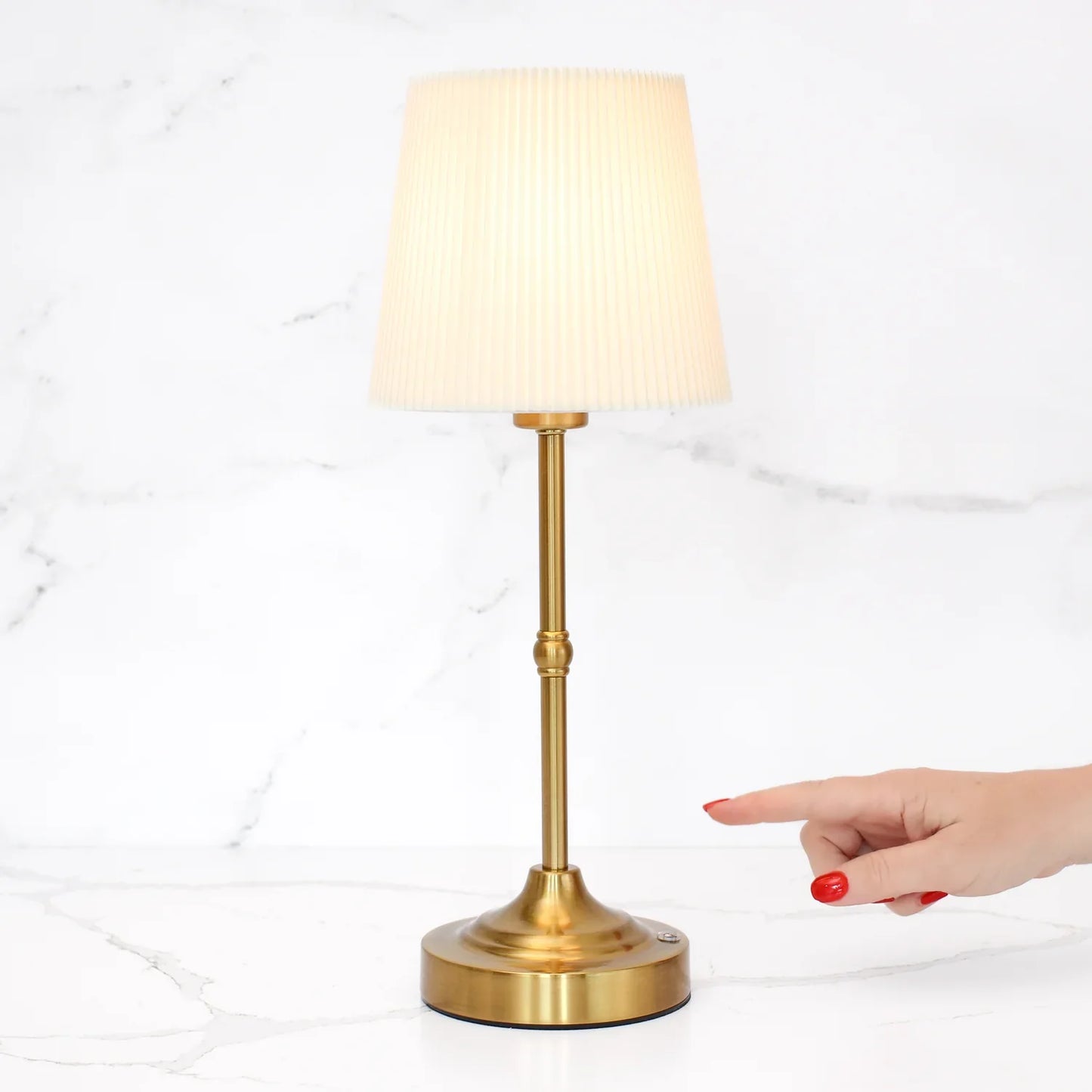 Rechargeable Touch-Control Gold LED Lamp