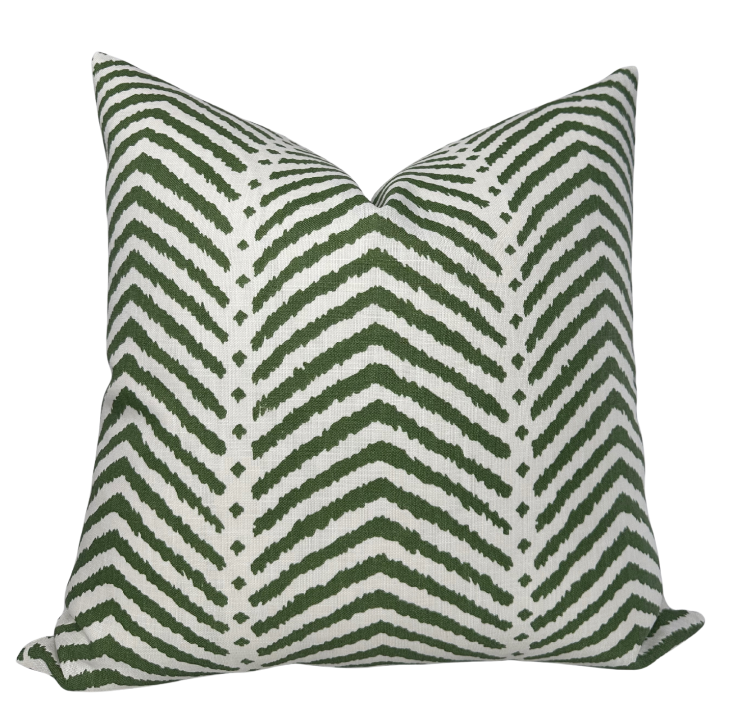La Jolla Pillow Cover in Verde Green, Schumacher Textiles