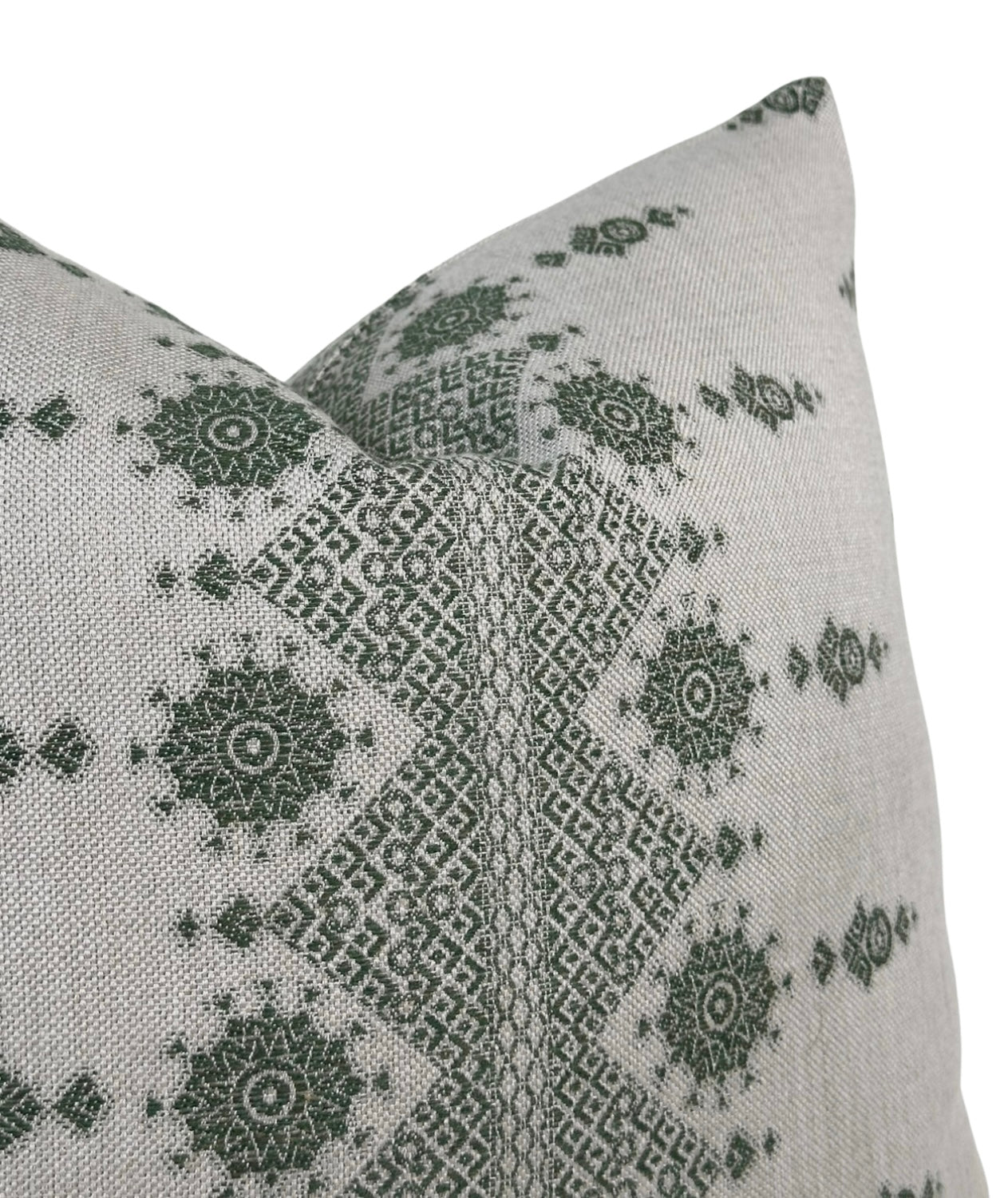 Carmania Pillow Cover in Green, Indoor Outdoor Pillows, Peter Dunham Textiles