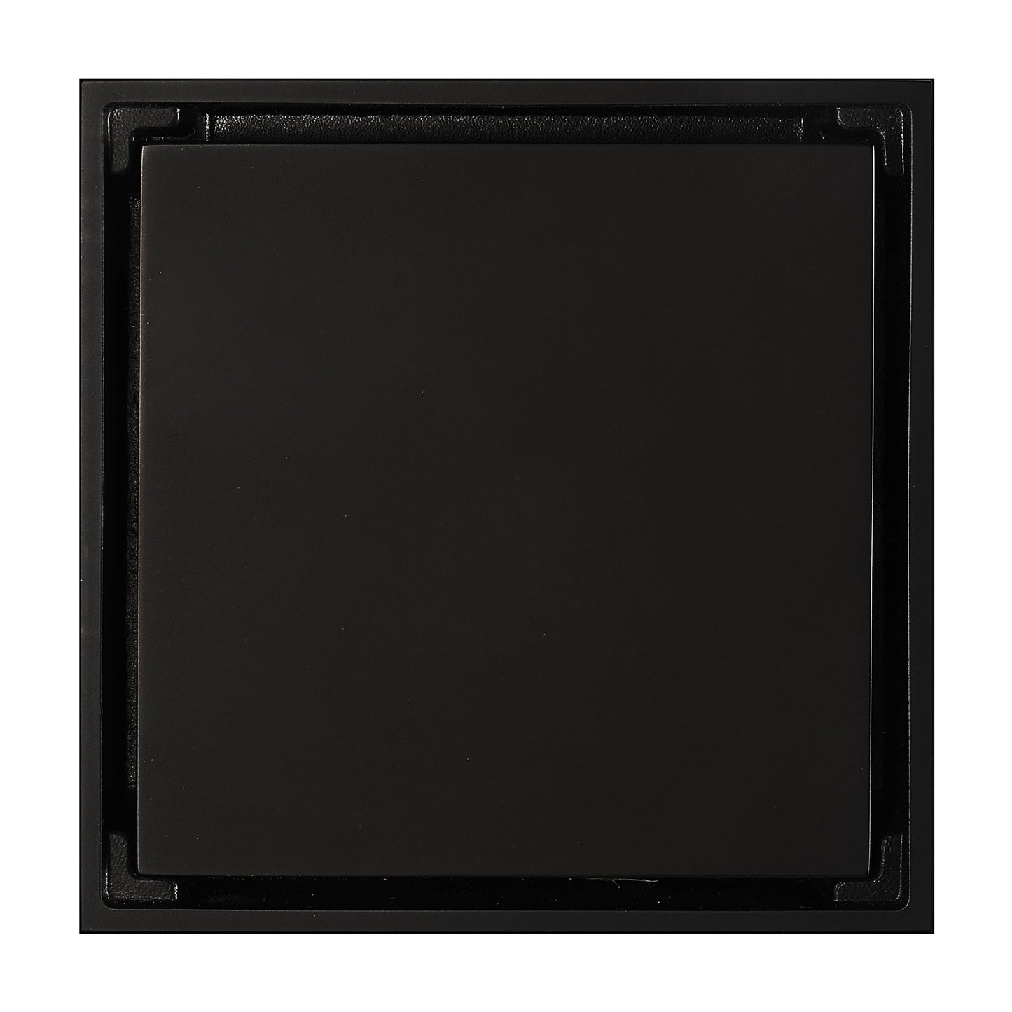 Matte Black brass floor drain 4x4inch