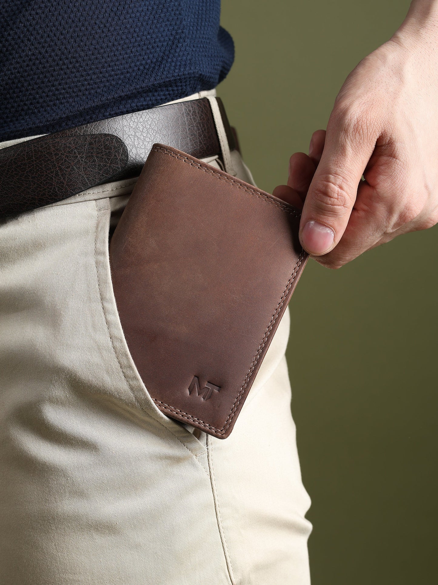 Buffalo Leather Men's Wallet - Vertical