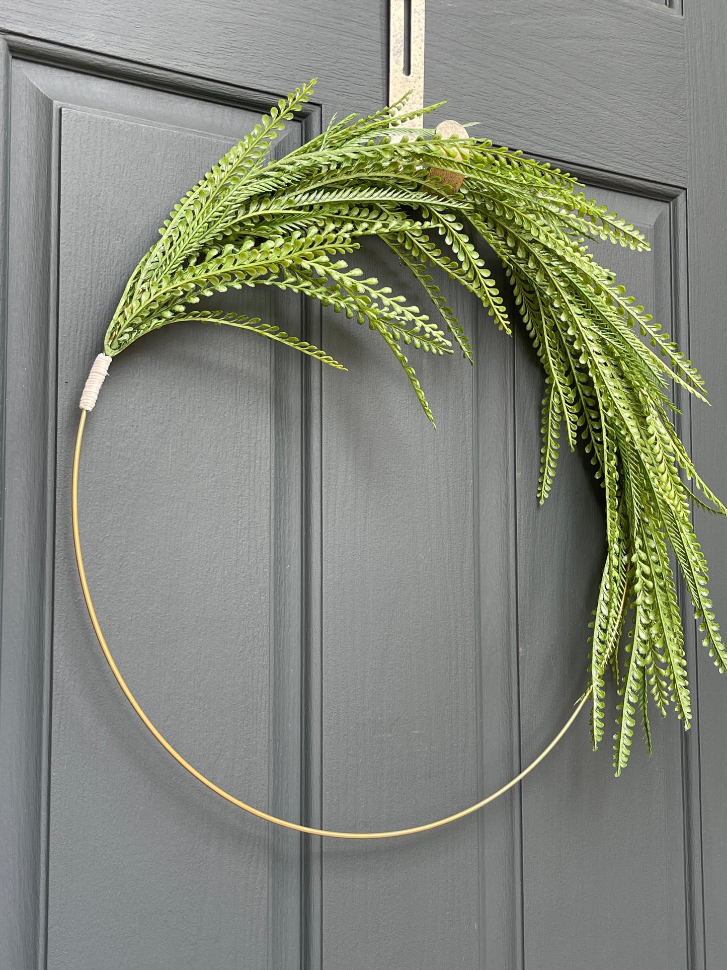 Modern Greenery Hoop Wreath