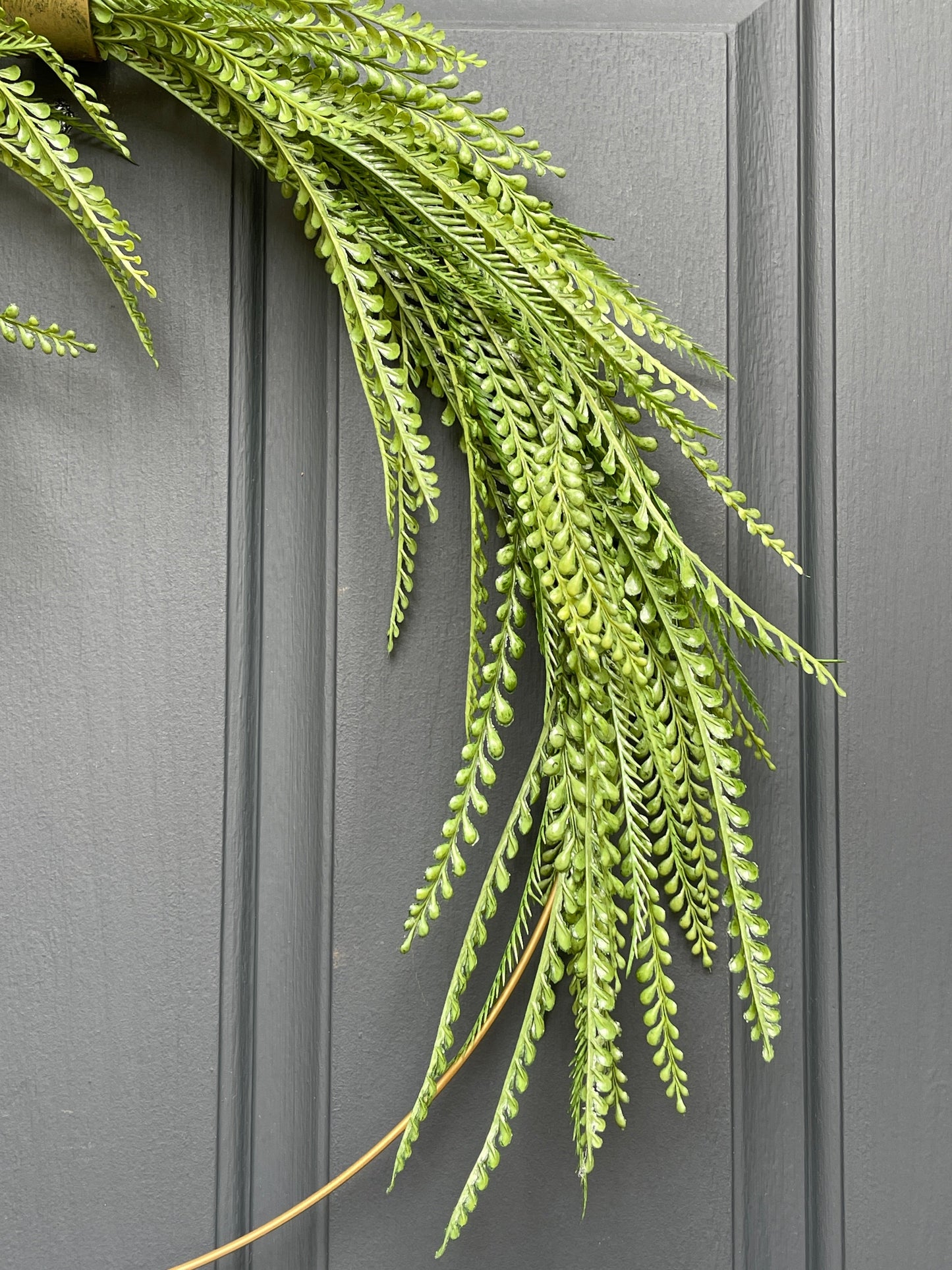 Modern Greenery Hoop Wreath