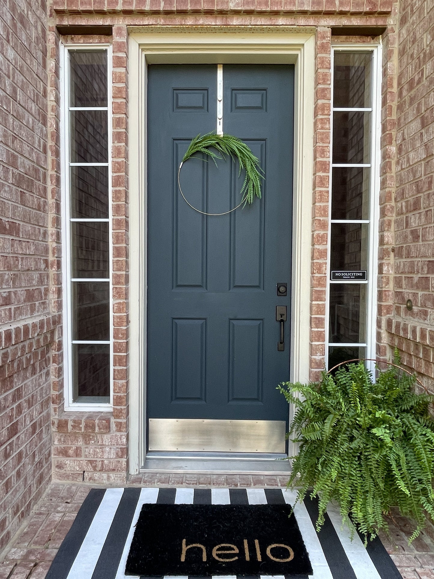 Modern Greenery Hoop Wreath