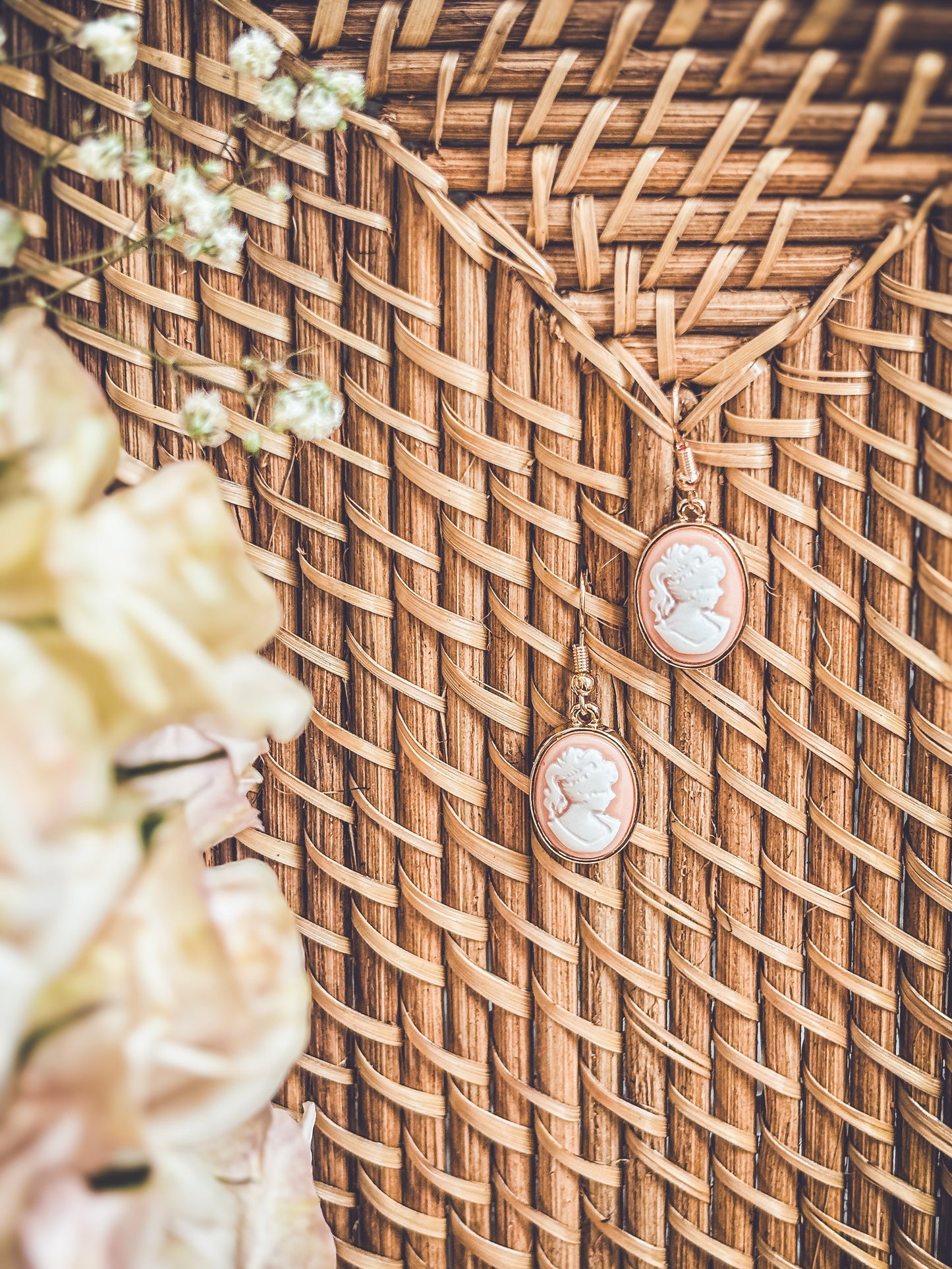 Beautiful Cameo Silhouette Earrings