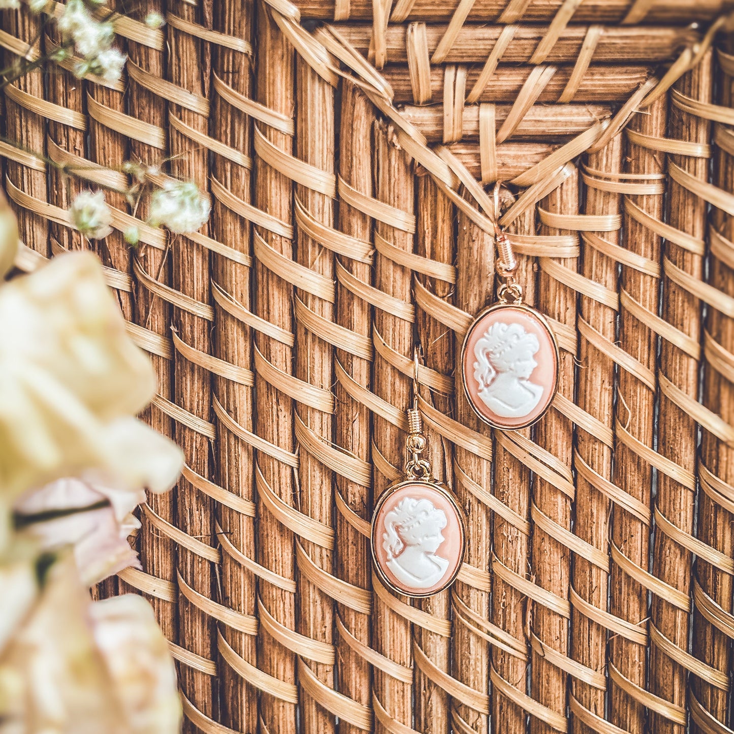 Beautiful Cameo Silhouette Earrings