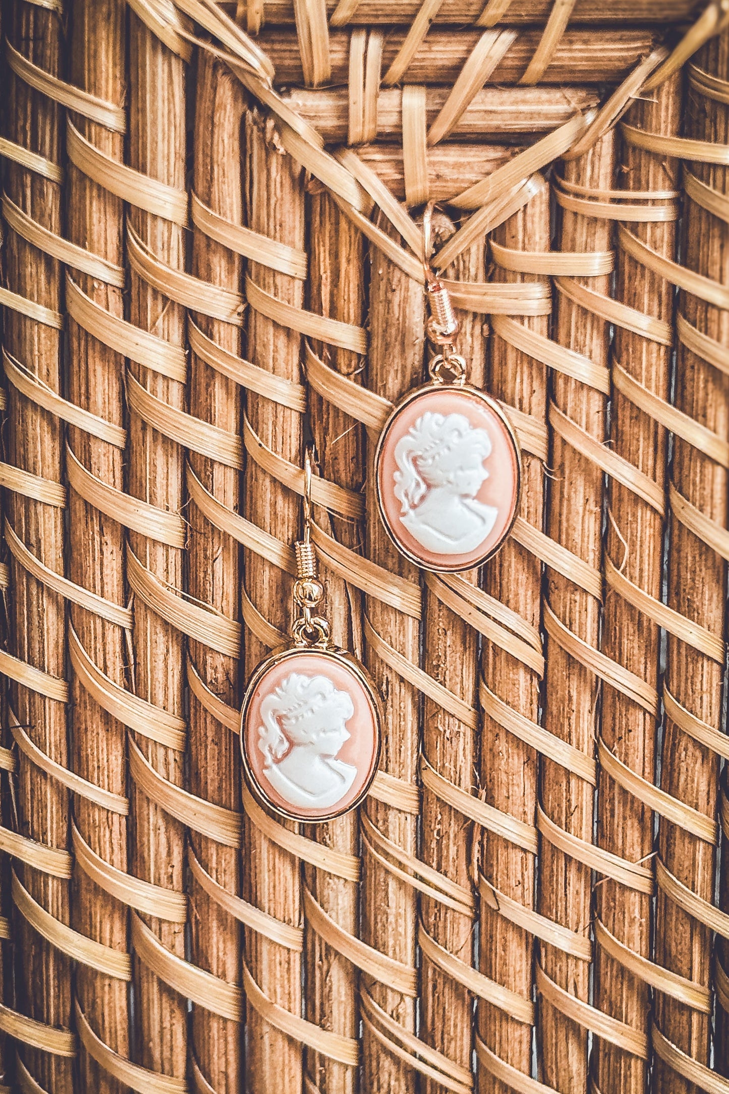 Beautiful Cameo Silhouette Earrings
