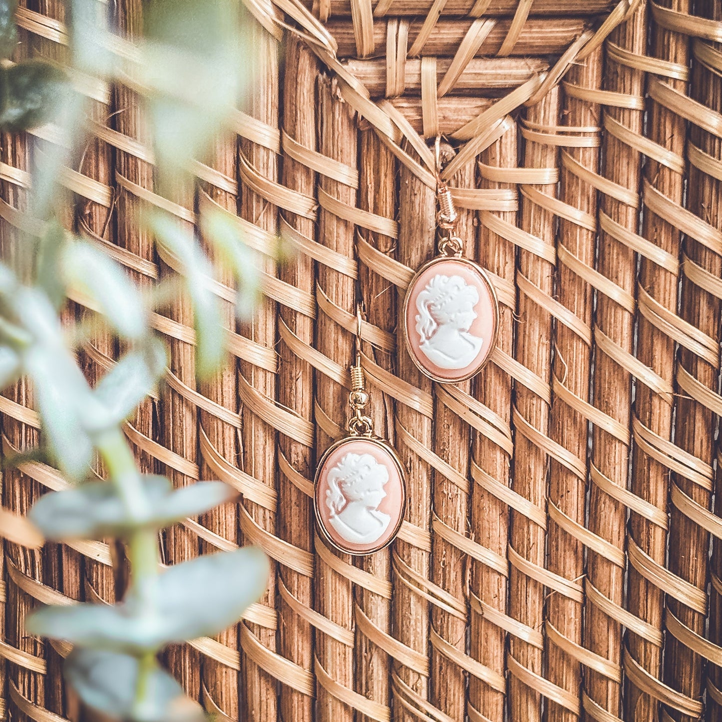 Beautiful Cameo Silhouette Earrings
