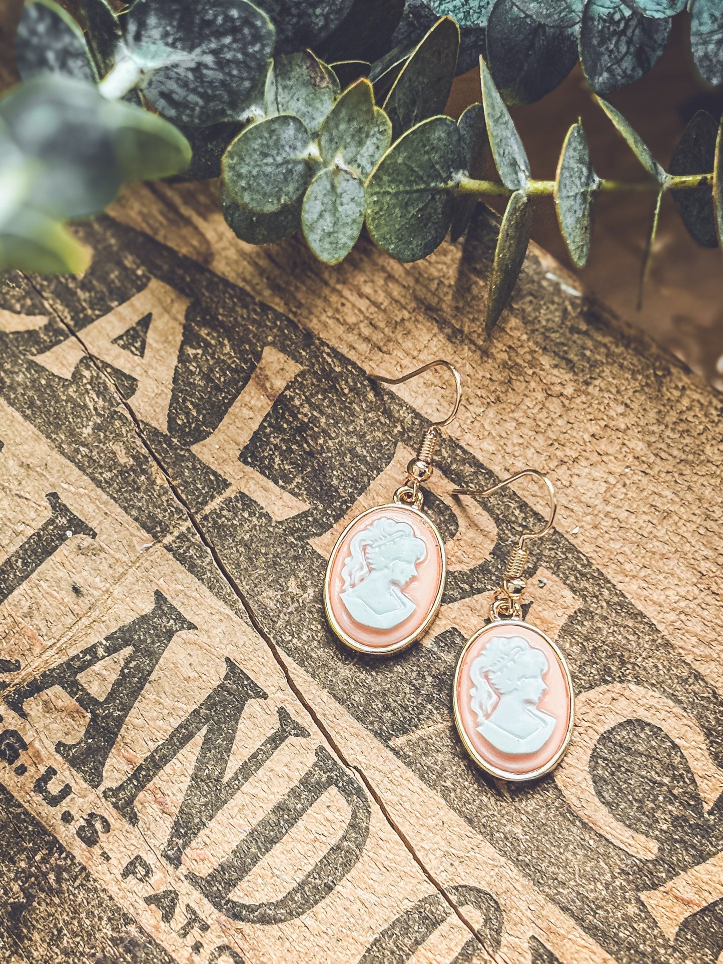 Beautiful Cameo Silhouette Earrings