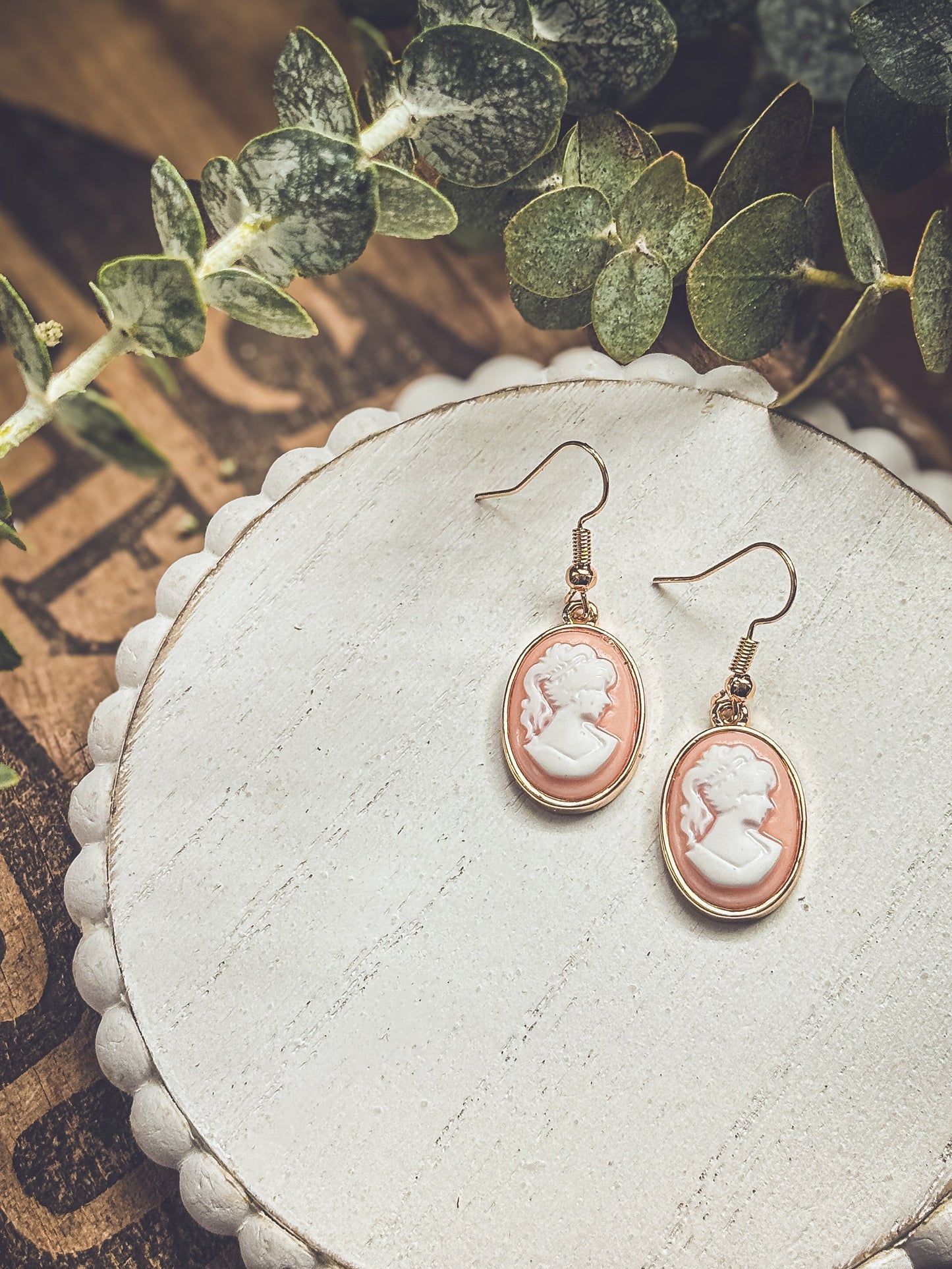 Beautiful Cameo Silhouette Earrings