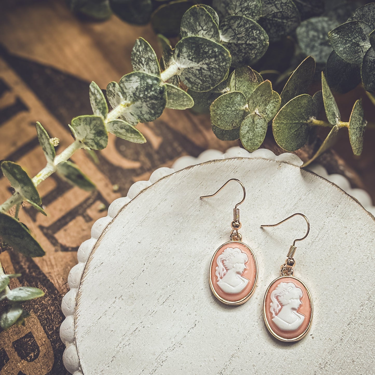 Beautiful Cameo Silhouette Earrings