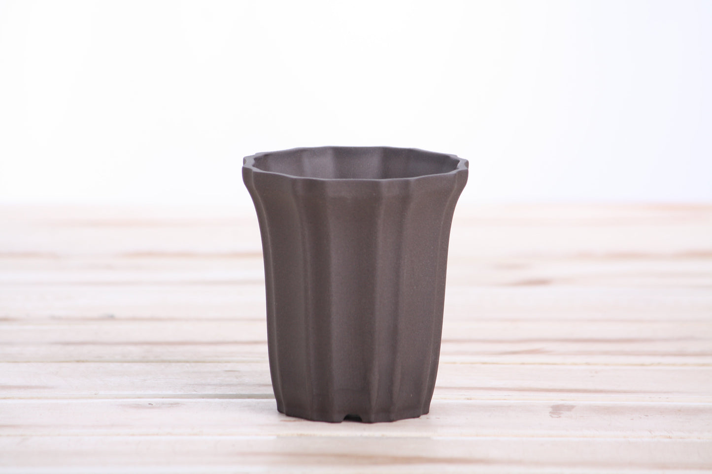 Willow Bonsai Ceramics Flower Design Cascade Bonsai Pot 3 Inch – Elegant Tall Ceramic Bonsai & Succulent Planter, High‑Fired Frost‑Proof Stoneware with Drainage & Wiring Holes, Handmade in USA (Unglazed Black)