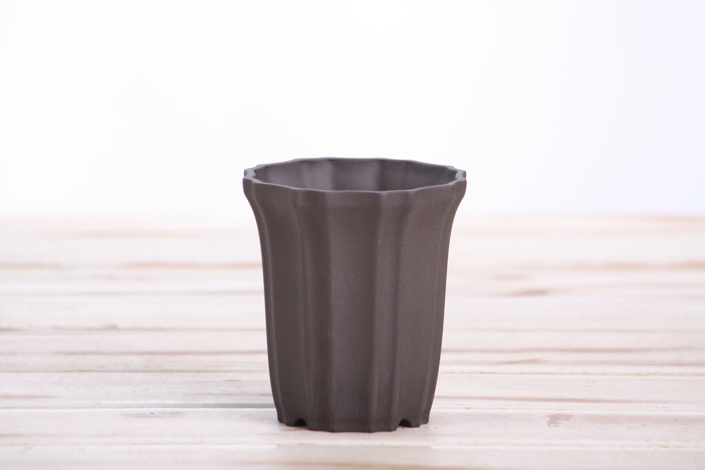 Willow Bonsai Ceramics Flower Design Cascade Bonsai Pot 3 Inch – Elegant Tall Ceramic Bonsai & Succulent Planter, High‑Fired Frost‑Proof Stoneware with Drainage & Wiring Holes, Handmade in USA (Unglazed Black)