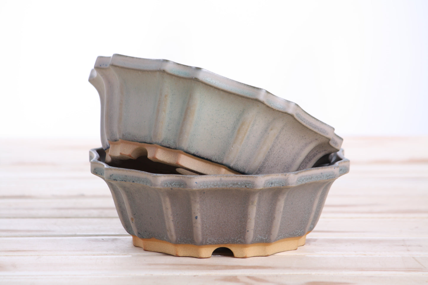 Willow Bonsai Ceramics Flower Design Bonsai Pot 6.5 Inch – Elegant Ceramic Bonsai & Succulent Planter, High‑Fired Frost‑Proof Stoneware with Drainage & Wiring Holes, Handmade in USA (Dark Turquoise)